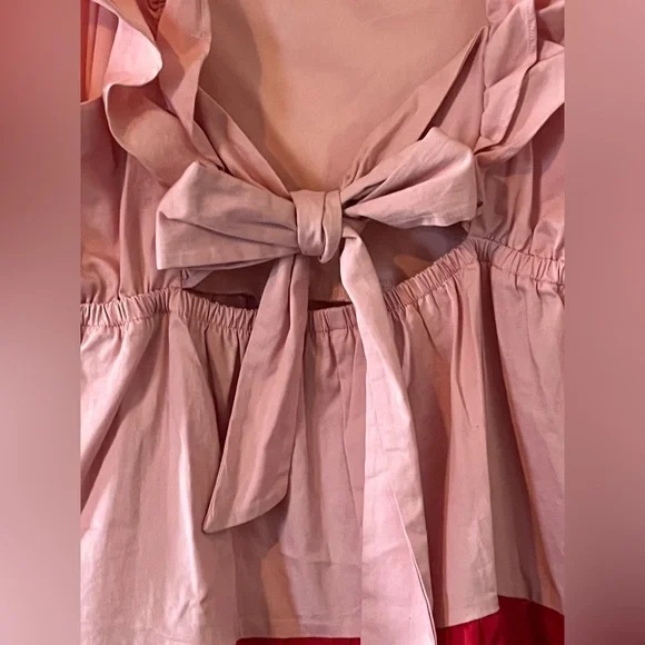 Lauren Conrad Vibrant Summer Dress, Pink Shades. Cotton & spandex blend SZ L - Picture 10 of 16